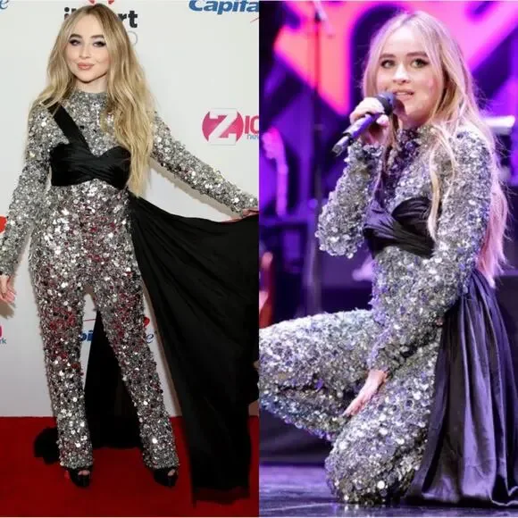 MOSCHINO COUTURE Sequin Embellished Metal Plaque Silk Bustier Jumpsuit Size 10 - Picture 4 of 16